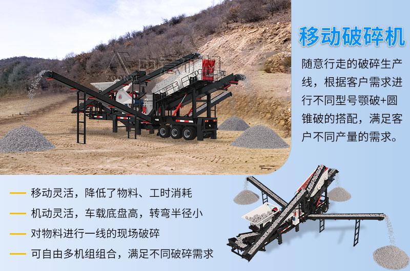 移动鄂破+圆锥破破碎筛分一体机优势